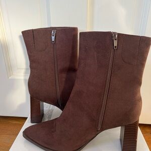 Target Chocolate Brown Heeled Boots